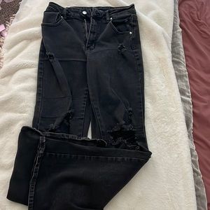 Black bell bottoms never worn, wrong size.